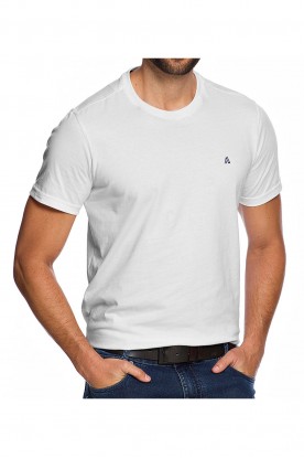 Camiseta Casual Fundamental Branca Manga Curta